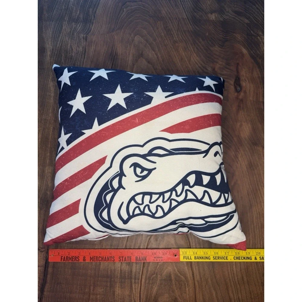 Florida Gator Flag Americana‎ Gator Pillow